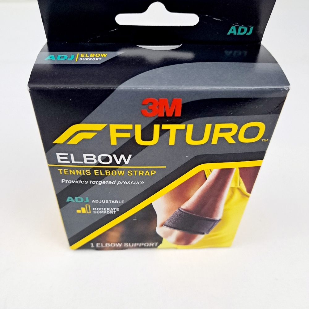 Futuro 3M Tennis Elbow Stap Adjustable Moderate Support, Black